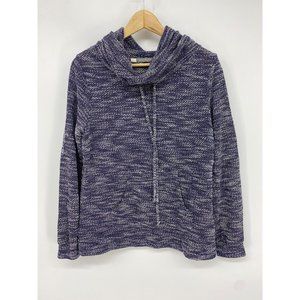 Loveappella knit cowl-neck long sleeve sweater size medium